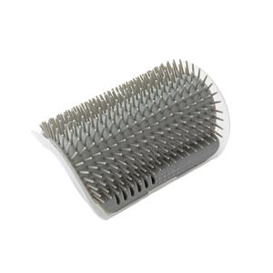 TEMU 벽걸이형 고양이 미용 도구 2종 세트 (자가 미용 마사지 빗 포함) - 고양이 및 소형 동물을 위해 설계된 튼튼한 PVC 코너 브러시, 털갈이 및 미용을 위한 효율적인 공간 절약 도구.