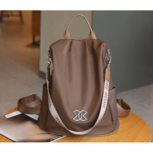 TEMU 여성용 스타일리시 커피 브라운 백팩 - 가벼움, 대용량, 탈착 가능한 어깨끈, 지퍼 클로저, 여행 및 학교, 일상 사용에 완벽