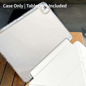 TEMU 아이패드 9, 아이패드 프로 11, 에어 6, 에어 5, 미니 5/6용 보호 케이스 (Y자형 접이식 및 낙하 방지 기능 포함), 펜슬 슬롯 포함 태블릿 기기용