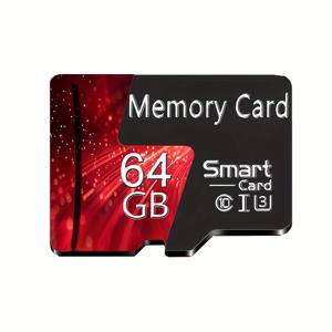 TEMU Hasmemory 레드 & 블랙 파이어워크스 TF 카드, 고속 클래스 10 U3 저장 카드, 128GB/100GB/64GB/32GB/4GB/256MB 선택 가능, 스마트폰, 태블릿, 카메라, 게임 콘솔, 대시캠 등에 안정적인 성능, SD 어댑터 포함