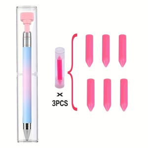 TEMU 회전 비드 픽업 도구가 있는 DIY 페인팅 브러쉬 세트 4가지 옵션, DIY 페인팅 공예 레진 장식용 - 빠른 선택의 아트 액세서리, 플라스틱 소재, 크레용 및 보관 상자 포함 - 네일 아트에 적합한 회전 젤 팁 드릴 펜, 아트 액세서리 및 도구