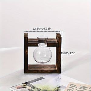 TEMU 반려동물 재질 전구가 달린 멀티 튜브 나무 화분 | 거실 및 사무실 책상용 창의적인 실내외 장식, 다양한 부품 포함