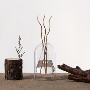 TEMU 1개 우아한 투명 유리 리드 디퓨저 병 - 홈, 욕실, 결혼식 및 파티 장식을 위한 데코 에센셜 오일 디퓨저, 어머니날, 생일, 크리스마스 선물용 (오일 미포함)