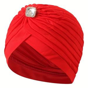 TEMU 여성용 스타일리시한 단색 투르반 1개 - 가벼움, 폴리에스터, 노스이즈 디자인, 일상적인 사용에 적합, 다양한 색상으로 제공, 일상적인 머리장식 | 스타일리시한 머리장식 | 가벼운 머리장식