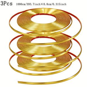 TEMU 30m 자체 접착식 실드 장식 스트립 벽 천 면 도어 및 창문 면 라인 방수 금속 텍스처 스트립 허리 라인 킥 라인 스트립 주방 욕실 카운터 탑 간격 장식 스트립 벽 면 라인 캐비닛 프레임 미용 스트립 천장 코너 라인