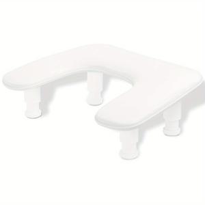 TEMU 조절 가능한 휴대용 네일 아트 팔걸이, U자형 디자인의 원핸드 베개와 경사진 표면으로 광치료에 적합, 팔걸이 높이 조절 가능, 네일 아트 및 팔 지지에 적합