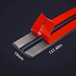 TEMU 4m/157.48in 자동차 전기 모터 방수 스트립 - 14mm/19mm 고무 방수 스트립, 자동차 천장 및 창문 가장자리, 소음 방지, 방수 및 먼지 방지, 대부분의 차량에 적합, 차량 방수, 세련된 디자인, 내구성 있는 재질