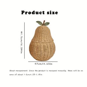 TEMU 1개 수제 종이 로프로 짠 보관용 바구니, 테이블탑 사용과 홈데코에 적합한 정리함, 잡동사니 컨트롤, 가정 조직화, 수공예품, 러스틱 디자인, 편안한 무게의 짜임새 있는 장식용 선반 바구니