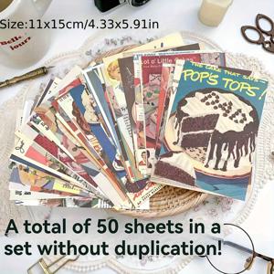 TEMU 50개의 미국 빈티지 소재 종이 + 60개의 물방울 무늬 스티커, 수제 배경용 종이, 제거 가능한 메모가 있는 기숙사 벽 장식 포스터, DIY 저널 노트북, 벽 데칼 및 스크랩북, 그림 그리기와 커팅에 적합한 고품질 예술적 홈 , 친구를 위한 생일 선물, 독립기념일, 할로윈, 추수감사절, 크리스마스에 완벽함|스티커