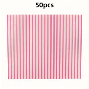 TEMU 50개 왁스 페이퍼 - 다양한 꽃과 하트 디자인, 식품 등급 오일 저항 포장 (베이킹 및 요리용), 케이크, 쿠키 등에 적합, 베이킹 필수품 | 장식 포장 | 내구성 포장