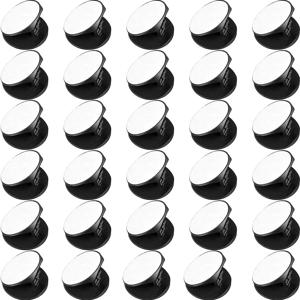 TEMU 30pcs 아크릴 이중용 손가락 그립 홀더 스마트폰용 - 블랙 & 화이트, 유연한 폰 케이스 지원, 거의 모든 폰 케이스에 적합, 손가락 그립 홀더|슬기로운 폰 액세서리|내구성 있는 폰 그립, 폰 그립 홀더