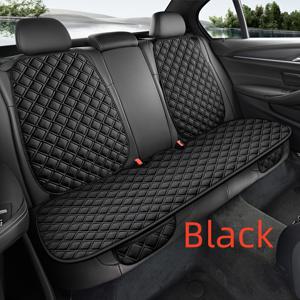 TEMU 차량용 린넨 질감 쿨 모델 통기성 좋은 사계절용 범용 등받이 쿠션, 뒷좌석 긴 쿠션 2개 + 범용 쿠션 1개