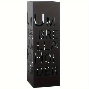 TEMU 현대 클래식 창의적인 철제 우산 홀더 - 금속 마감 - 스타일리시한 문자 디자인으로 집과 사무실 장식, 내구성 있는 실내 입구 보관 랙, 우산 액세서리