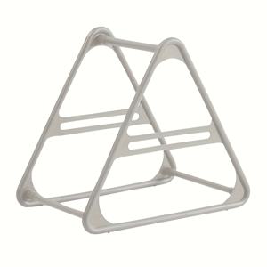 TEMU 공간 절약형 삼각형 행거 - 드릴링 필요 없음, 내구성 있는 PP 소재, 가정 및 발코니용 다목적 수납장, 작은 공간을 위한 컴팩트 디자인, 노드릴 설치 | 삼각형 모양 | 플라스틱 제작, 스탠딩 선반|행거|스탠드옷걸이