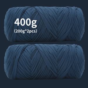 TEMU 400G 대량 원단 털실 2스케인, 직조 가방, 직조 수납 바구니, 카펫, 수제 아기띠 재료 패키지