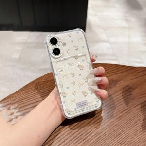 TEMU 휴대폰 케이스 - 사진과 카드를 보관할 수 있는 플로럴 디자인의 휴대폰 케이스. 삼성 S22, S23, S24, A26, A36, A56, A42, A52, A72, A73, A33, A70, A25, S25, S21 5G, S22 5G, S23 Ultra와 호환됩니다. 충격 방지 기능이 있으며 내구성이 뛰어납니다.