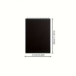 TEMU 프로페셔널 헤비듀티 8K/16K 두꺼운 스케치북 - A4 & A4사이즈(16K) 대형 레이아웃, 스파이럴 바인딩 드로잉 페이퍼 패드, 연필, 숯, 파스텔용 두꺼운 페이지 - , 학생, 드로잉 수업 및 스케치에 이상적