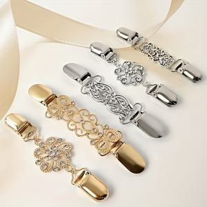 TEMU 빈티지 셔츠 드레스 벨트 클립 케이프 스웨터 가디건 숄 망토 클립 5개 세트