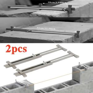 TEMU 2개 석조 톱니 톱 헤비 듀티 석조 라인 스트레처 4-12인치 금속 시멘트 블록 수평 도구 | 조립 용이 내구성 건축 수평 장치 벽 정렬 포지셔닝, 타일 작업, 엔지니어링 등급 가정 개선