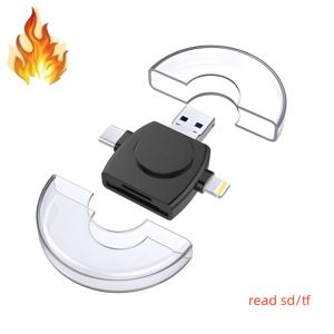 TEMU 아이폰/아이패드 호환, 이 4-In-1 카드 리더기는 컴퓨터용으로, 카메라 SD 메모리 카드를 라이트닝/Type-C USB C/USB A로 변환하여 노트북 및 데스크탑에 사용할 수 있으며, 폰용 OTG 카드 리더기도 됩니다. 직접 지원합니다.