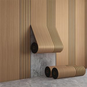 TEMU 1롤/2롤, 118인치 x 15.7인치, 두꺼운 접착식 탈부착형, 페이크 3D 나무 무늬 그리드 패널링, 레트로 우드 자체접착 벽지, 비닐 방수, 스크래치 방지, 방음 벽지. 거실, 침실, 천장, 복도, 카페, 사무실 리모델링용 고급 홈 아트 장식