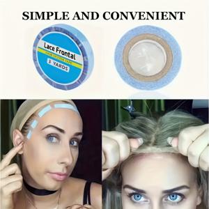 TEMU 인유 강력한 양면 접착 테이프, 레이스 프론트 위그 확장용 - 빠른 접착, 안전한 유지, 헤어 스타일링 및 메이크업 적용에 이상적, 미용 필수품|안전한 헤어 확장|내구성 있는 접착제