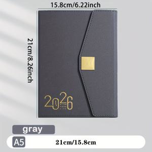 TEMU 2026 클립보드 캘린더 & 플래너 - 골든 클립 포함 365일 시간 관리 주최자, 영어 내부 페이지, 생생한 색상(네이비/블루/오렌지) - 학생 및 사무실 효율성 가이드용 일일 생산성 트래커|달력|달력|캘린더