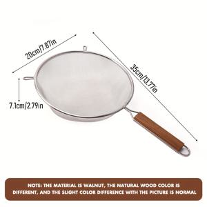 TEMU 1개/6개 304 스테인리스 스틸 냄비 체 거름기 주방 필터 스푼 기름 방지 메쉬 국자, 튀김 음식 배수 스쿱, 채소 및 과일 드리퍼, 콩 제품, 두유 체, 가정용 주방 여과 도구, 베이킹 밀가루 체 - 다목적 세트