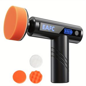 TEMU EAFC 무선 충전식 자동차 왁싱 기계, 배터리 디스플레이 포함, 소형 폴리셔, 자동차 스크래치 수리용 다기능 휴대용 폴리셔