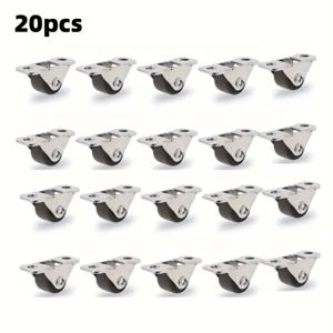 TEMU 20개 0.5인치 미니 가구 캐스터 오렌지 고무 바퀴 포함 - 헤비 듀티 PVC 스위블 서랍, 타타미, 침대, 사무실 및 가정 가구용, 부드러운 롤링 모션, 튼튼한 금속 프레임, 쉬운 설치, 가구 캐스터, 타타미 룸 , 현대 바퀴 디자인, 내구성 있는 바퀴 구조