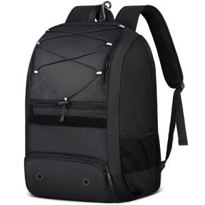 TEMU SDYSM 청소년 및 성인용 통기성 신발 수납 공간이 있는 경량 소프트볼 백, 4개의 배트, 헬멧, 장갑, 모자 및 귀중품 포켓이 있는 대용량 베이스볼 백팩 블랙