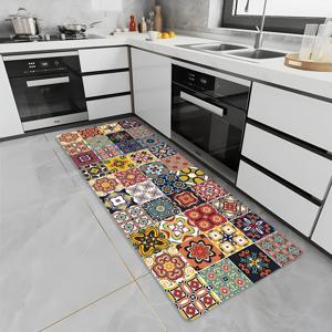 TEMU 다이ATOM 흙 재질의 제품 1개, 주방 카펫, 긴 스트립 카펫, 욕실 미끄럼 방지 매트, 현관 매트, 세탁실 카펫에 적합하며 안전 미끄럼 방지 기능 제공 - 욕실, 주방 및 세탁실에서 사용하기에 완벽 - 이상적