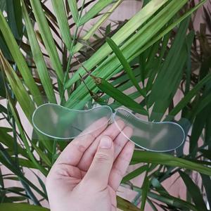 TEMU 빛 베이지 스무딩용 재사용 가능한 투명 눈 패치 4개 세트 - 접착식 뷰티 페이셜 케어 도구, 무향, 수면 및 루틴에 이상적, 슬리핑 아이 마스크, 투명 디자인, 무향