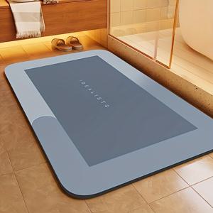 TEMU 50-80 Cm 초흡수성 규조토 욕실 매트 - 빠른 건조, 미끄럼 방지, 흡수 매트, 부드럽고 편안함, 욕실, 샤워실, 세탁실, 침실, 거실에서 사용하기 적합, 현관 매트 또는 주방 매트로 사용 가능. 세탁기 사용 가능