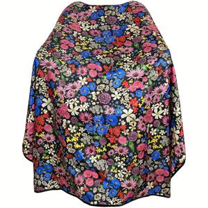 TEMU 1개 여성용 살롱 케이프 - 스냅 버튼 디자인, 전문가용 대형 바버 스타일리스트 헤어 클로크, 세탁 가능 내구성 강한 디지털 프린트 플로럴 패턴, 생생한 컬러, 베이비샵 및 가정용, 탈색 방지 원단, 오래가는 소재, 미용 전문가를 위한 제품