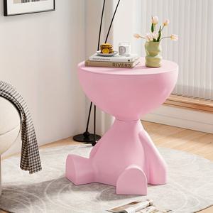 TEMU 1개 독립형 소파 사이드 테이블, 귀여운 카툰 디자인 미니 커피 테이블, 모던 홈 데코, 내구성 플라스틱 소재, 소파 가장자리/캐비닛 코너/거실/침대 옆/다용도