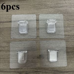 TEMU 옷장용 6단 선반 - 옷장, 욕실, 주방 수납에 적합 - 드릴 불필요, 간편한 설치를 위한 접착 패드 포함 - 책장으로도 활용 가능한 솔루션.