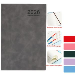 TEMU 2026년 주간 및 월간 플래너 노트북, 영어 내부 페이지, 365일 자가 체크인 기록용 320페이지 스케줄 북, 사무실과 캠퍼스, 일상 생활에 적합한 훌륭한 선물