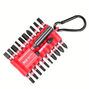 TEMU 22피스 산업용 자석 드라이버 비트 세트 - 필립스/슬롯/포지드라이브/TORX/헥사 | S2 스틸 내식성 & 녹 방지, 연장봉 포함 | 공예 및 홈 리모델링용 전기 드라이버 호환