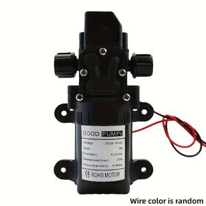 TEMU 1개 자동 유량 스위치 6L/분 DC12V 70W 130PSI AUTO 다이어프램 워터 펌프 미니 안전 고압 자가 프라이밍 펌프