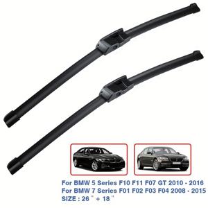 TEMU BMW 5 시리즈 F10 F11 F07 GT 2010 - 2016 및 BMW 7 시리즈 F01 F02 F03 F04 2008 - 2015용 전면 윈드스크린 와이퍼 블레이드 자동차 액세서리