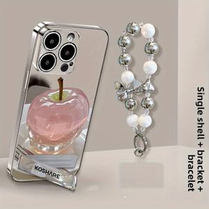 TEMU 아이폰 16 프로 맥스, 13, 15, 14 프로 맥스, 12, 11용 케이스 - 풀바디 보호 커버, 미러 마감, 낙하 방지 디자인, 여성을 위한 스타일리시하고 독특한 케이스