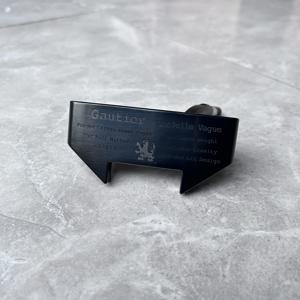 TEMU 호른 디자인 골프 퍼터 - 스테인리스 블랙/블루, 이름/메시지 각인 가능, 발렌타인데이, 추수감사절, 크리스마스, 아버지날 선물로 이상적