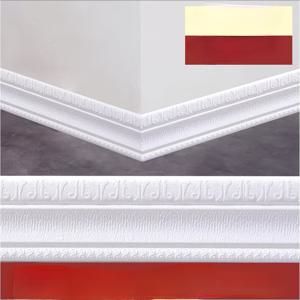 TEMU 1롤 접착식 베이스보드 몰딩 - 3D 폼 비닐 화이트/베이지 코듀로이 텍스처, 쉬운 설치 코너 트림, 도어 프레임 및 벽 가장자리 커버링, DIY 개선용 멀티룸 트림 (도구 불필요)