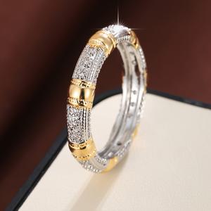 TEMU 1개 타이어 트레드 디자인 여성용 링, 합성 지르코니아 스톤 장식, 화이트 골드 도금 우아한 주얼리, 캐주얼 및 특별 행사용 액세서리, 연중 내내 착용 가능한 광택 마감