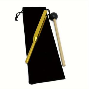 TEMU 528 Hz 차크라 튜닝 포크 세트 - 금색 DNA 수리 뇌 및 신체 사운드 욕조, 진정한 분위기 음악, 사랑 주파수 정렬 선물, 실리콘 막대 및 청소 천 포함, 휴식 도움 | 금색 튜닝 포크 | 내구성 있는 합금 포크