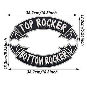 TEMU [개인화 가능한 제품] 2개의 대형 비행기 날개, 얼음 녹이기 폰트 배너 자수 가죽 조끼 천 패치 사이클링 재킷 장식 천 패치 접착제 뒷면은 손수 짜고 다림질할 수 있는 조끼/스트랩 배지 자수 배낭 패치 의류 장식 패치|가죽가방