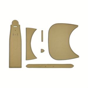 TEMU 6개 핸드백 세트용 소가죽 종이 템플릿 (아래 어깨 및 숄더백 디자인 포함), 가죽 공예, DIY 지갑 제작에 적합