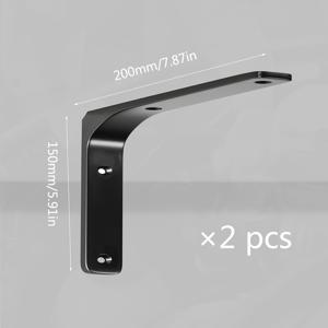 TEMU 헤비듀티 철제 삼각 브래킷 - 설치가 쉬운 사전 천공된 구멍이 있는 다중 규격 직각 선반 지지대, 가정/사무실용 견고한 선반 및 가구 브래킷