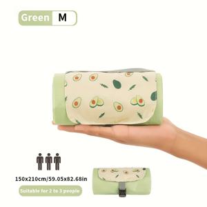 TEMU 1개 휴대용 포켓 스타일 아웃도어 매트, 나일론 소재 제작, 다양한 패턴 선택 가능, 피크닉 및 해변 사용에 적합|캠핑매트